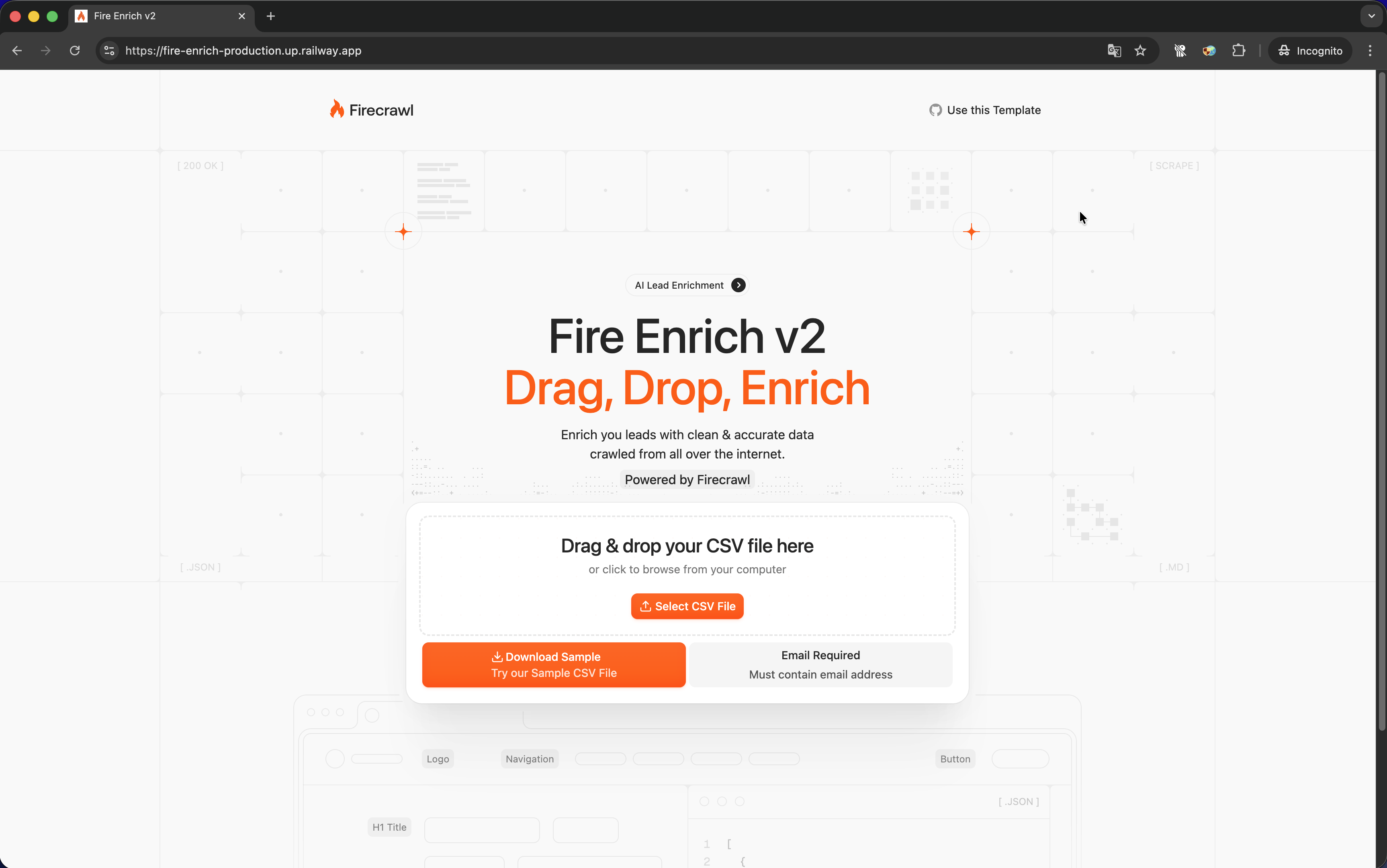 Fire Enrich Interface